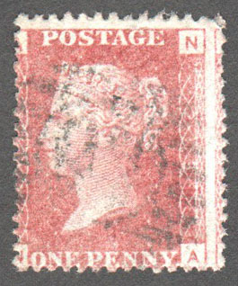 Great Britain Scott 33 Used Plate 213 - NA - Click Image to Close
